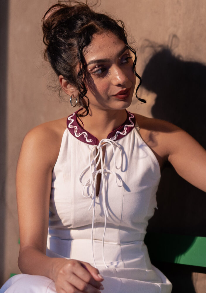 White Panel dress
